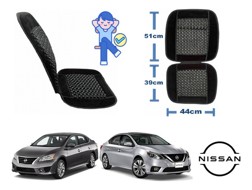 Respaldo + Cubre Volante Piel Nissan Sentra 2013 A 2019 2020 Foto 4