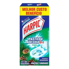 Detergente Sanitário Pastilha Adesiva Pinho Harpic 3 Unidades