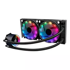 Enfriador De Agua Argb Con 2 Ventiladores Gamemax Ice Chill 240 +contr Remoto Led Rgb