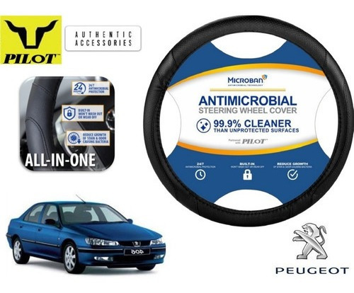 Funda Cubrevolante Negro Antimicrobial Peugeot 406 2000 Foto 4