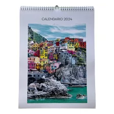 Calendario De Pared 13 Hojas 30x40cm. 1 Portada + 12 Meses.