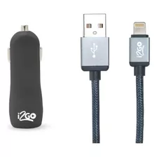 Cargador I2go Acendedor 2 Saídas Usb De Auto Carga Rápida Negro