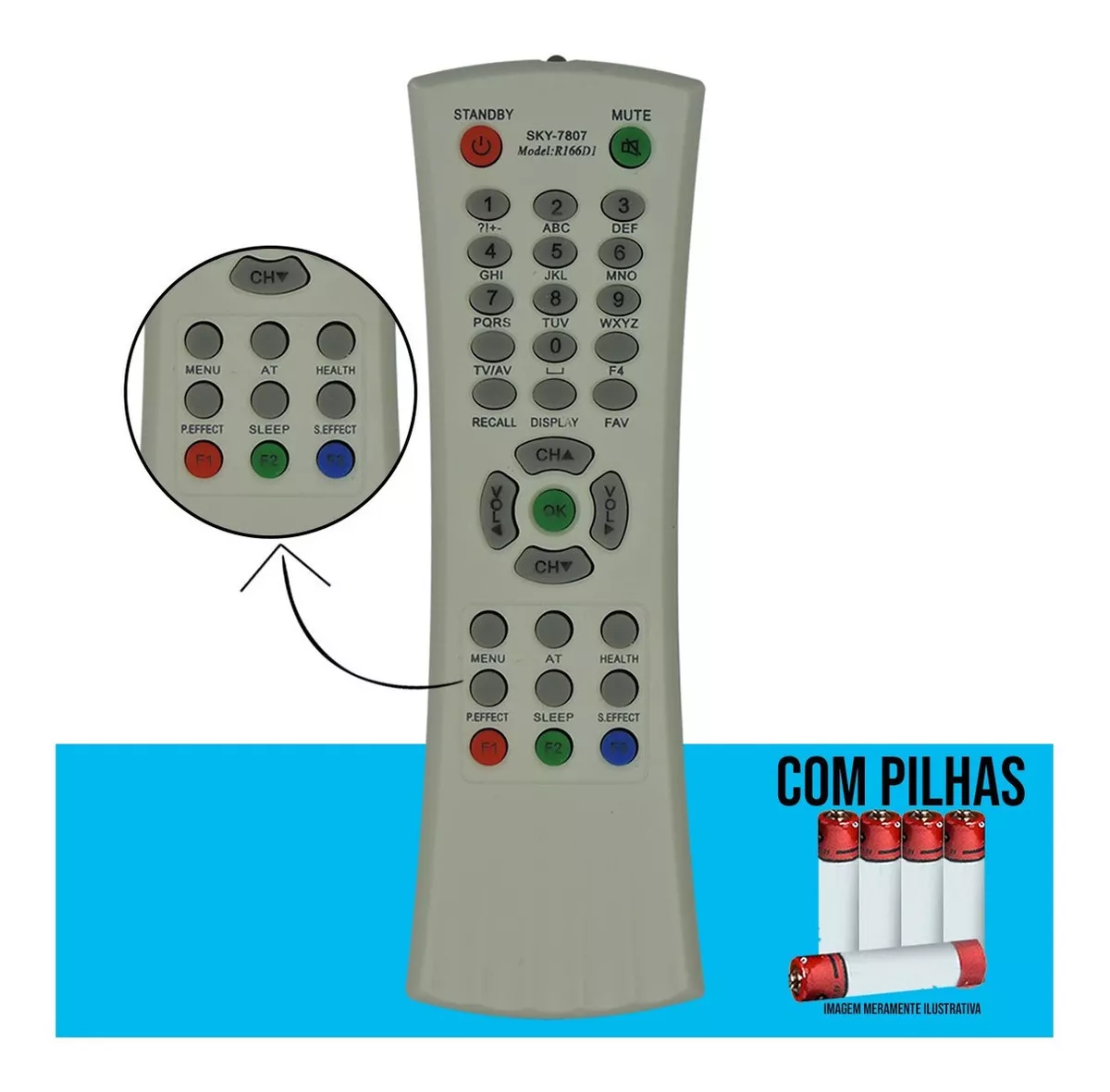 Controle Para Tv Philco Display Universal