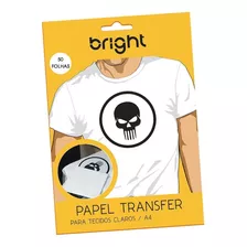 Papel Transfer Para Camisetas A4 Tecidos Claros Bright 50fls