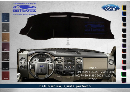 Cubretablero Aut. (colores) Ford Super Duty 2008-2014 F37-eg Foto 2