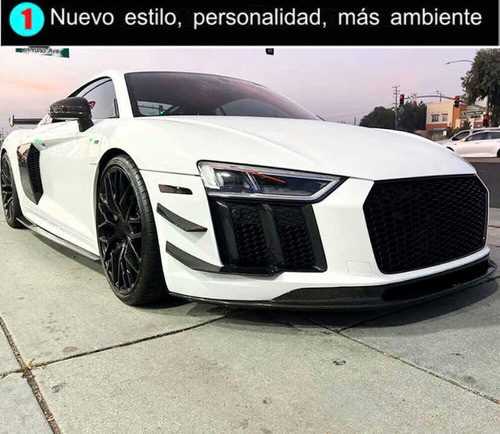 Lip Delantero Fibra Carbono Audi R8 2016 2017 2018 2019 Foto 3