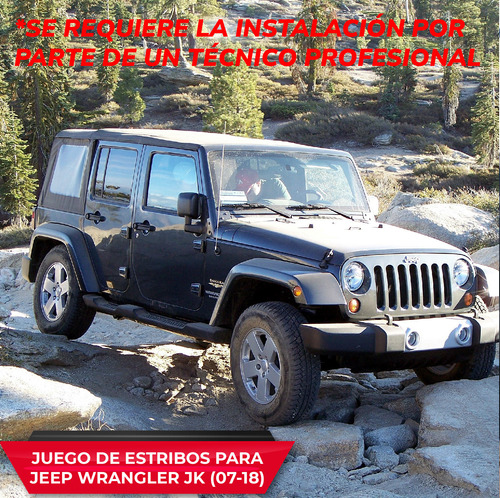 Estribos Jeep Wrangler Rubicon Unlimited Jk 4 Puertas 07 17 Foto 8