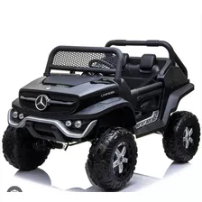 Carro Infantil Eléctrico Campero Mercedes Benz Unimog Negro