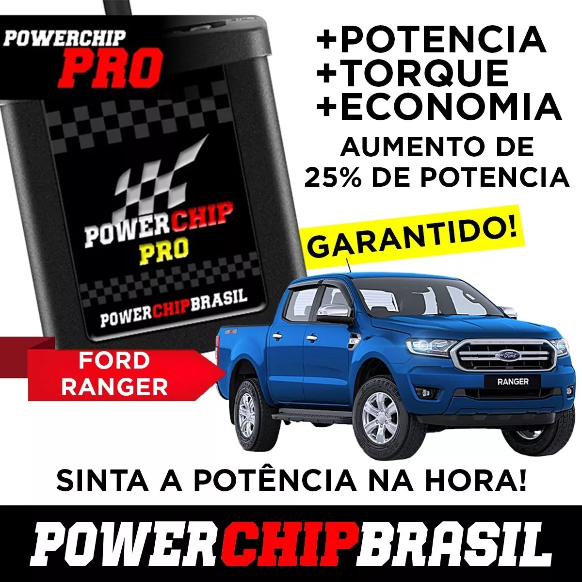 Chip De Potência Ford Ranger + 25% Potência + Torque + Eco