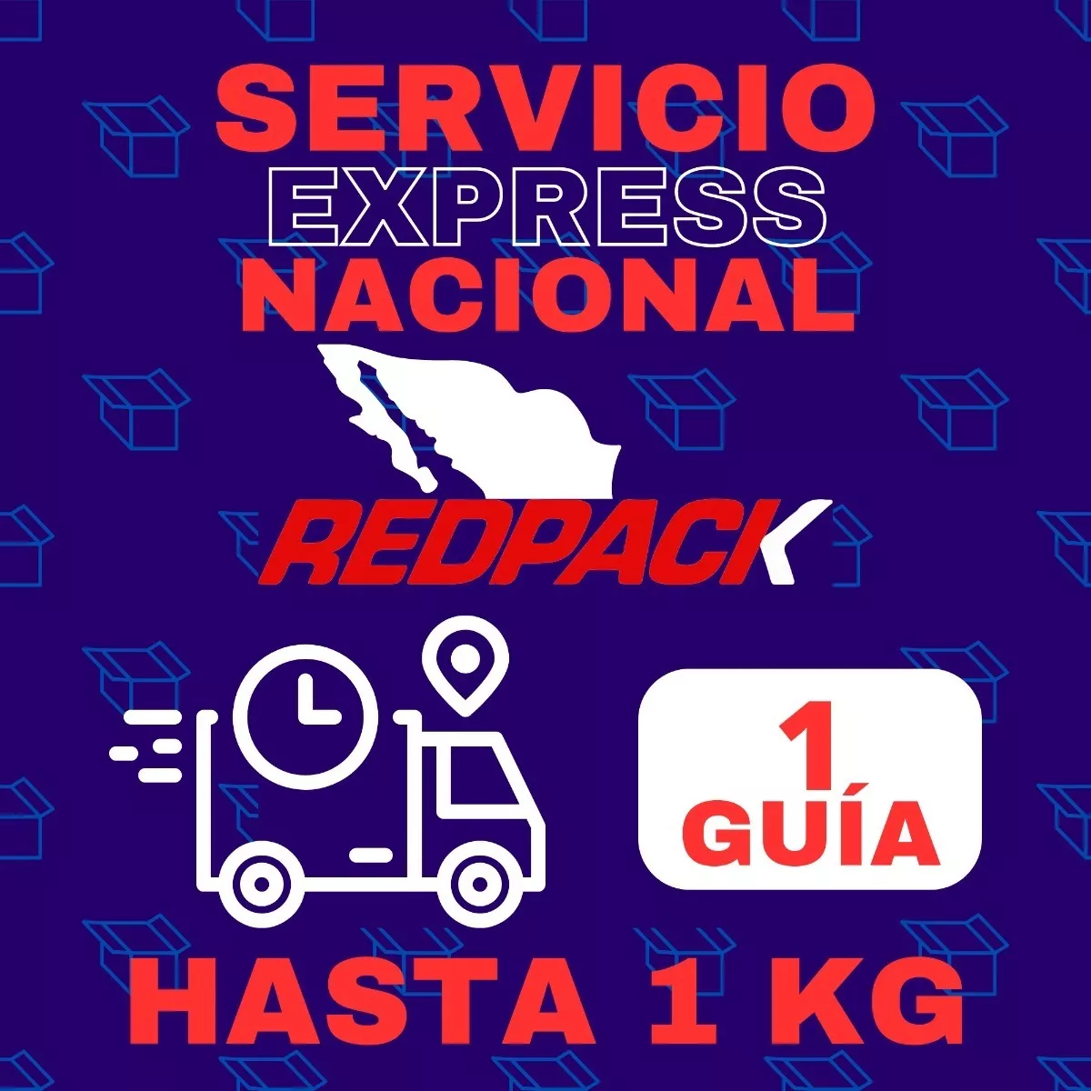 Redpack 1 Guía Prepagada Terrestre Exprés Hasta 1 Kg Naciona