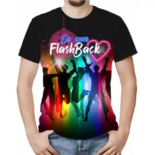 Camiseta/camisa Sublimação Eu Amo Flashback Dance Disco