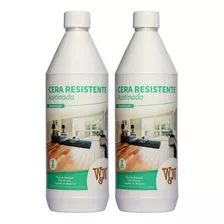 2 Un. Cera Resistente Piso Madeira 1 L Ww Acetinada Restaura