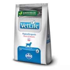 Vet Life Ração Para Cães Hypoallergenic Pork E Potato 10,1kg