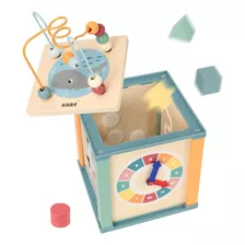 Cubo Multifunciones Montesori. Laberinto De Juguete Bebes