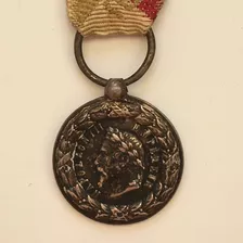 Medalla Militar Antigua Por Intervención Francesa En México