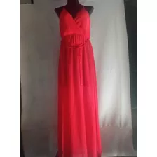 Vestido Marca Bebe Extra Chico Muy Largo Rojo