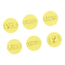 Kit Carimbos Amarelo Desejos Amarelo 2cm