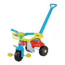 Triciclo Motoca Infantil Tico Tico Festa Azul Com Aro