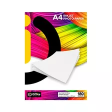 Papel Fotografico Glossy Brillante A4 180gr 20 Hojas