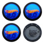 4 Centros Rin Golf Jetta Derby 90-10 Hot Wheels Negro 55mm