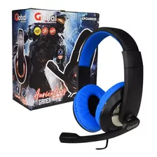 Auricular Gamer Con Microfono Stereo Epgmr029 Negro/azul