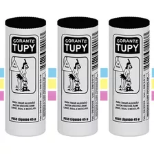 Kit Com 3 Tubos Corante Tupy P/ Tingir Tecido Pronta Entrega