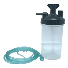 Kit Vaso Humidificador + Cánula De Oxígeno 1.8 Mts P/adulto