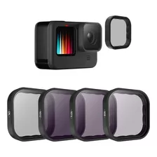 Kit De Filtros Nd E Cpl Gopro Hero 9, 10 E 11 Black Telesin Cor Cinza-escuro