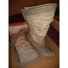 Botas De Cuero Lucerna Mujer En Excelente Estado Talle 35. 