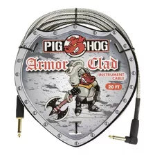 Cable De Instrumento Revestido Con Armadura Pig Hog, 6 Metros, Enchufe L