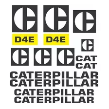 Kit Faixa Adesivos Trator Esteira Caterpillar D4e