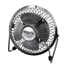 Ventilador Usb Metalico Para Escritorio Nisuta Ns-fanu Color De La Estructura Plateado