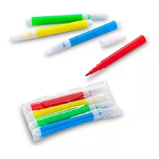 Set De 4 Mini Marcadores Tinta Lavable X 3 Unidades 