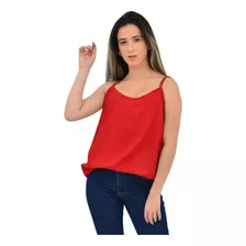 Blusa Feminina Alça Fina Linda Super Confortável Lisa 