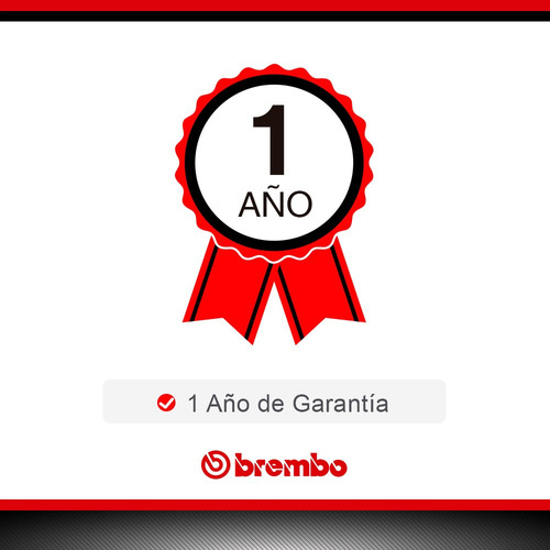 Juego Balatas Ceramicas (t) Brembo Volkswagen Saveiro 14-18 Foto 3