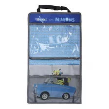 Bolso Organizador Porta Tablet Butaca Auto Minions Minions Or-013mo Color Azul
