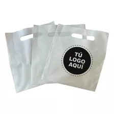 200 Bolsas De Plástico Con Logo + 2 Kg Lisas