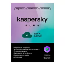 Kaspersky Plus / 1 Dispositivo / 1 Año / Base