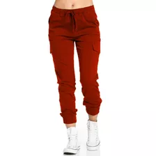 Pantalón Jogger Tipo Cargo Para Dama 