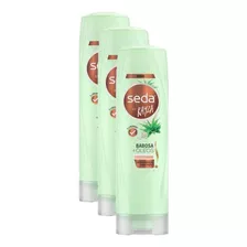 Kit 3 Condicionadores Seda By Rayza Babosa E Óleos 325ml