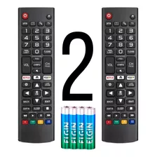 Kit 2 Controle Remoto Compatível LG Tv Smart Universal