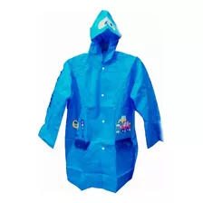 Impermeable Pvc Capa Lluvia Poncho Niña Niño Kinder Color 