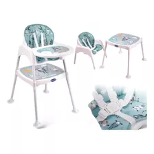 Silla Comedor 3 En 1 Bebé Multifuncional + Obsequio- Azul