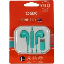 Fone De Ouvido Intra Auricular Usb-c E Microfone Tiny Verde