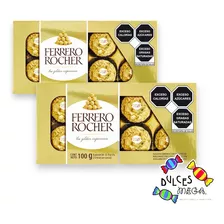 Ferrero Rocher T8 Cajita Dorada 2pack-16pz