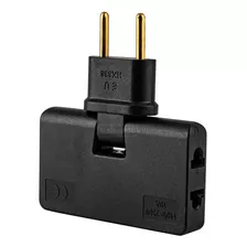 Adaptador Enchufe 3 Tomas Corriente Conector Espacio Muebles