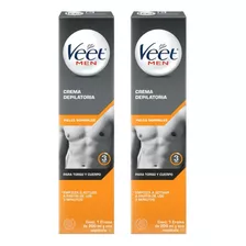 Kit C/2 Creme Depilatório Veet For Men Peles Normais 200ml