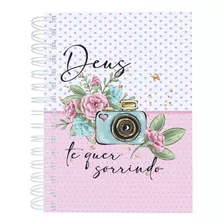 Agenda Planner Deus Te Quer 254 Páginas Capa Dura Em Mdf