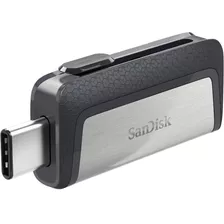Memoria Usb Sandisk Ultra Dual Drive Type-c 64gb 3.1 Gen 1 Negro Y Plateado