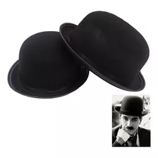 Chapéu Charlie Chaplin Preto Feltro Festas E Fantasias